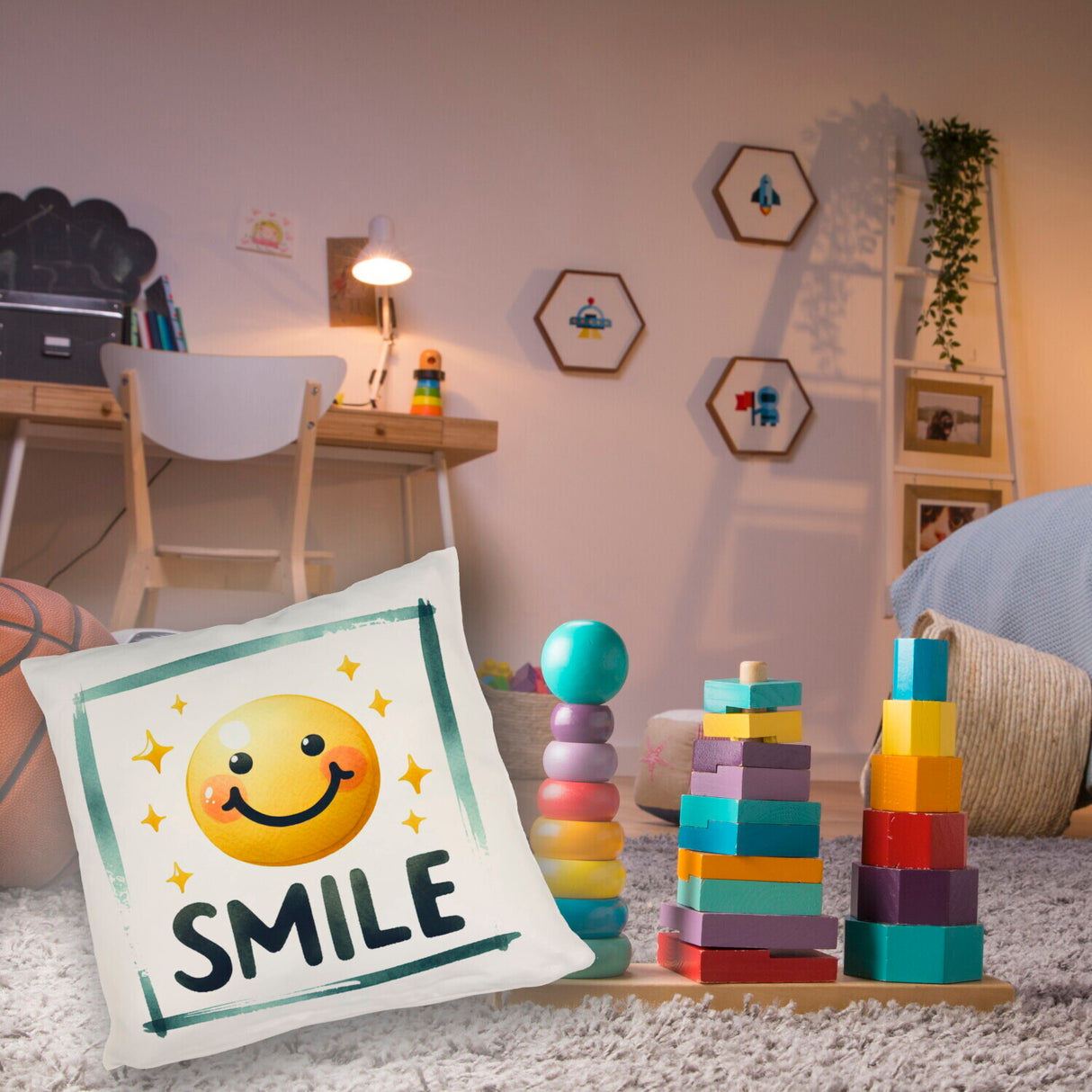 Smile Emoticon Kissen
