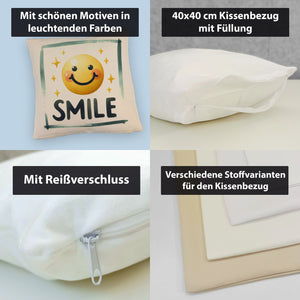 Smile Emoticon Kissen
