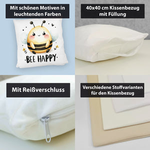 Biene Bee Happy Kissen