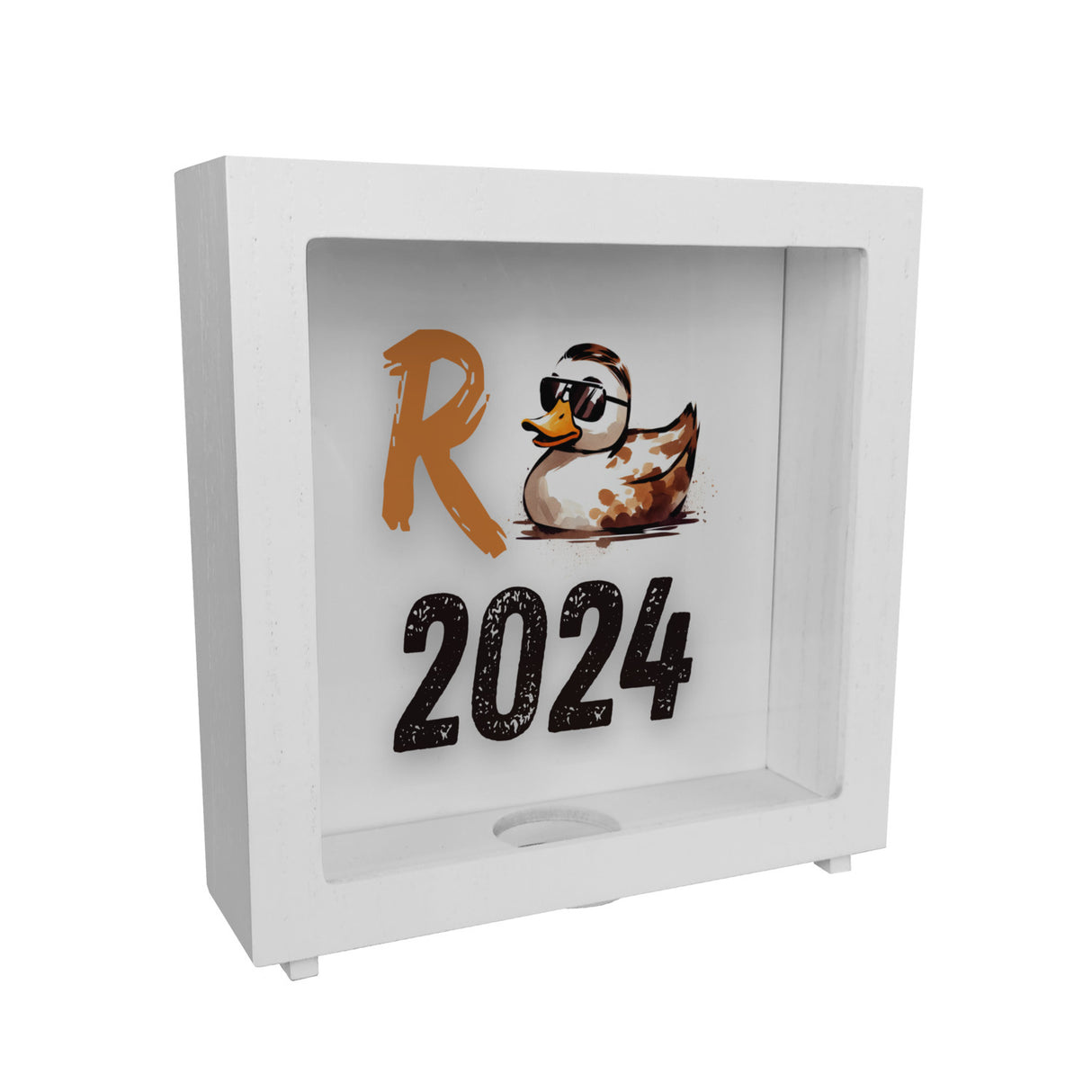 Ente mit Sonnenbrille Spardose mit Spruch Rente 2024
