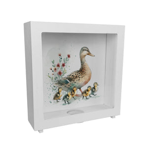 Ente mit Küken Spardose