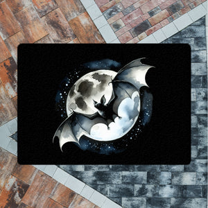 Fledermaus im Mondlicht Fußmatte in 35x50 cm ohne Rand