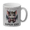 Fledermaus mit Kaffeebecher Kaffeebecher mit Spruch Kaffee ist immer eine super Idee