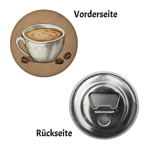Kaffeetasse Magnet rund