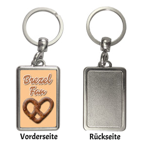 Brezelherz Schlüsselanhänger mit Spruch Brezel Fan