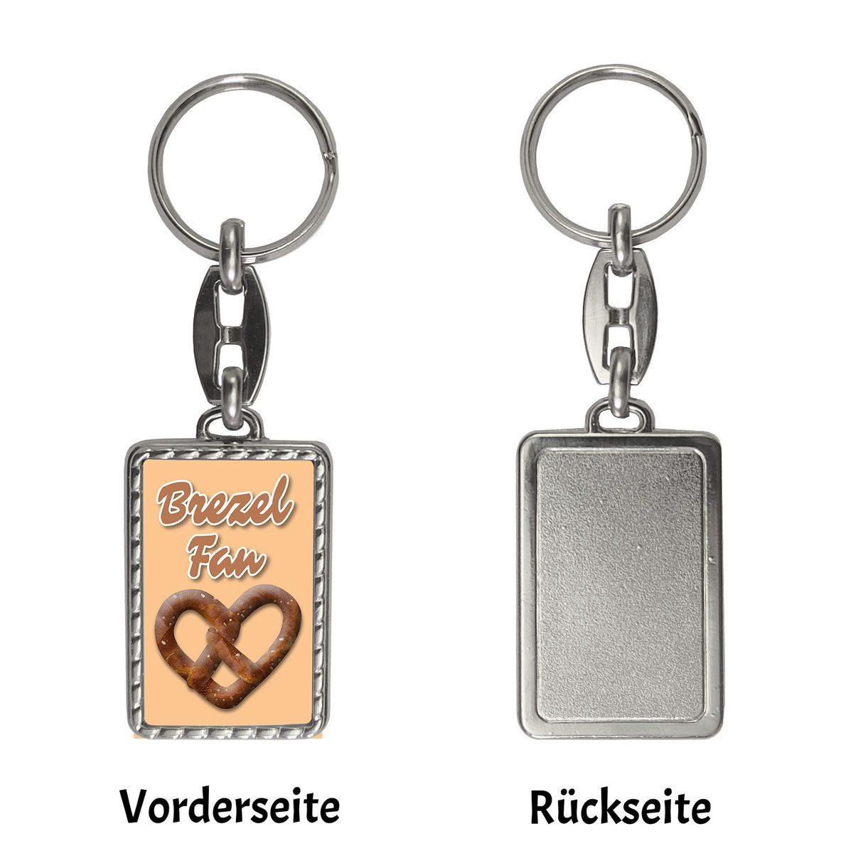 Brezelherz Schlüsselanhänger mit Spruch Brezel Fan