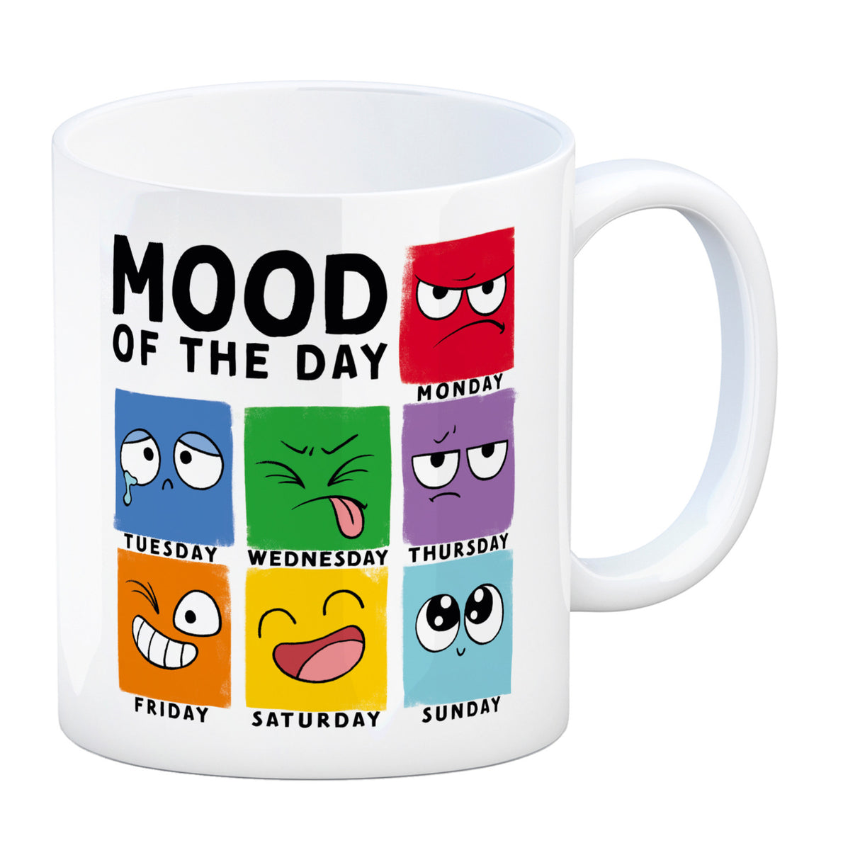 Emotionen Kaffeebecher mit Spruch Mood of the Day