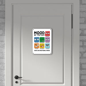 Emotionen Metallschild in 15x20 cm mit Spruch Mood of the Day