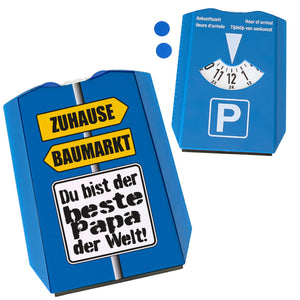 Der beste Papa der Welt Parkscheibe mit Spruch Zuhause und im Baumarkt