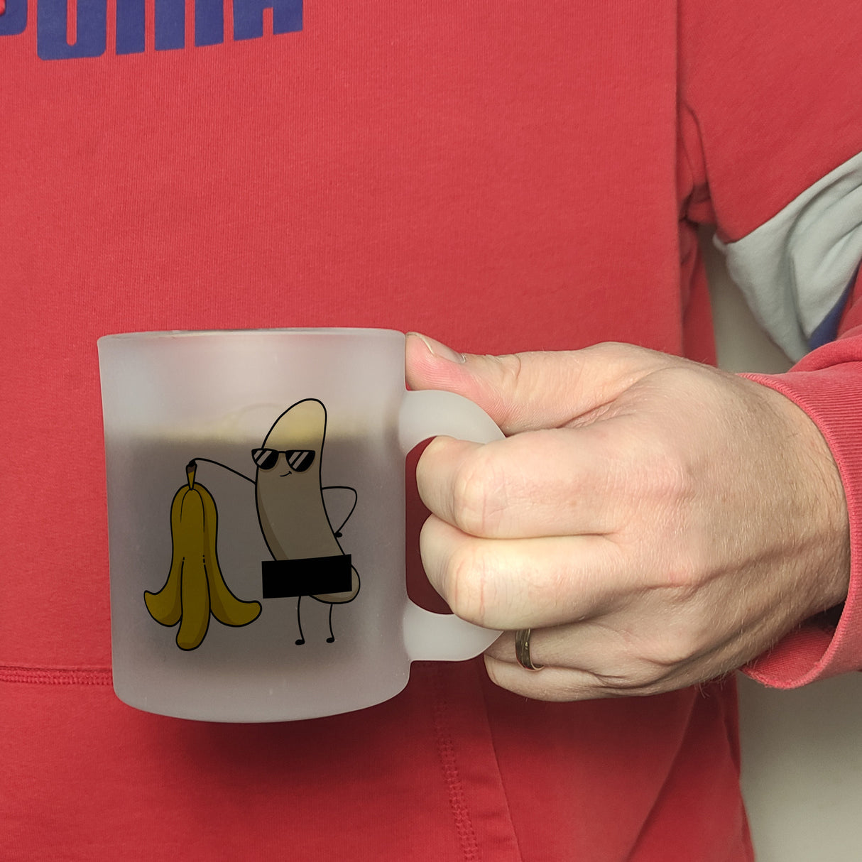 Nackte Banane Kaffeebecher