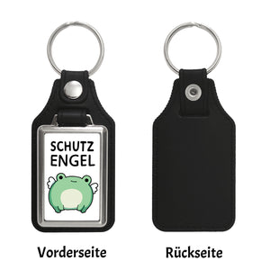 Frosch Schlüsselanhänger mit Spruch Schutzengel