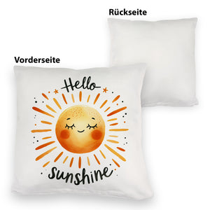 Sonne Freundschaft Kissen mit Spruch Hello sunshine