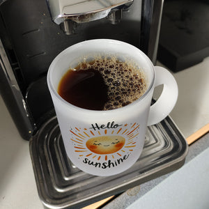 Sonne Freundschaft Kaffeebecher mit Spruch Hello sunshine