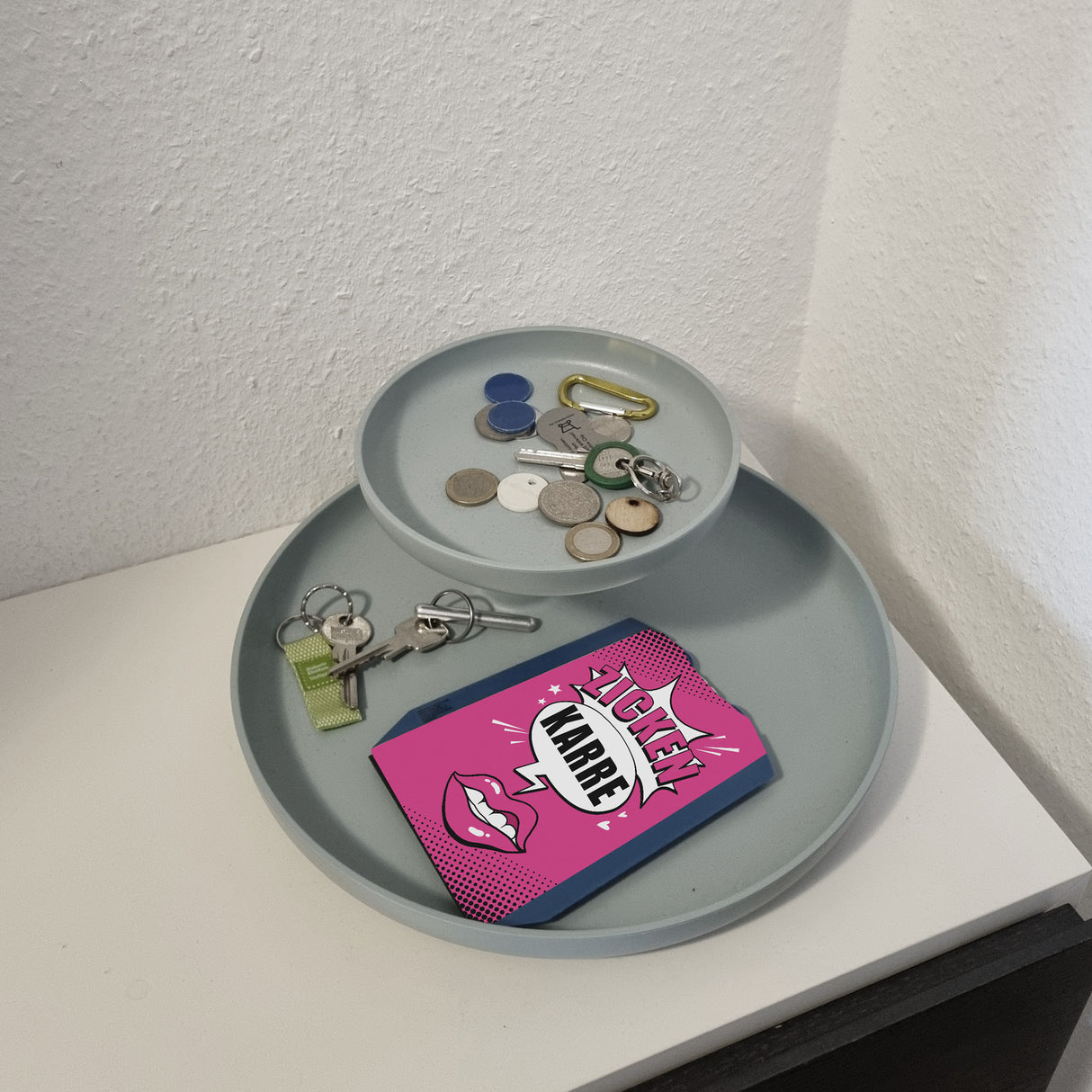 Zicke Parkscheibe mit Spruch Zickenkarre