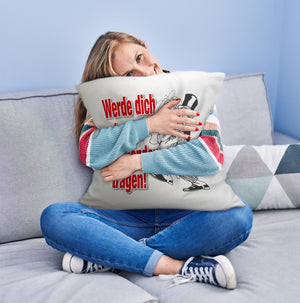 Ehepaar Kissen mit Spruch Werde dich immer auf Händen tragen