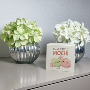Mochi Spardose mit Spruch Thank you very Mochi