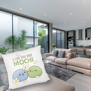 Mochi Freunde Kissen mit Spruch I like you very Mochi