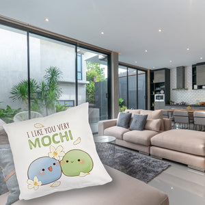 Mochi Freunde Kissen mit Spruch I like you very Mochi