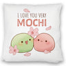 Mochi Paar Kissen mit Spruch I love you very Mochi