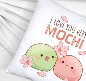 Mochi Paar Kissen mit Spruch I love you very Mochi