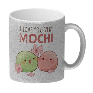 Mochi Paar Kaffeebecher mit Spruch I love you very Mochi