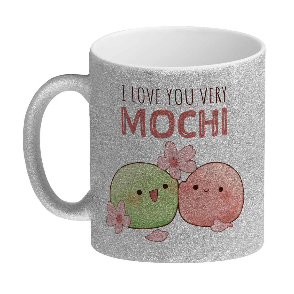 Mochi Paar Kaffeebecher mit Spruch I love you very Mochi