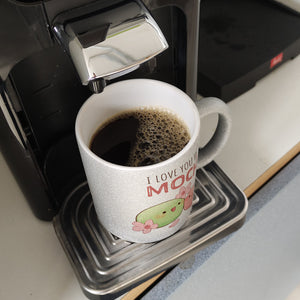 Mochi Paar Kaffeebecher mit Spruch I love you very Mochi