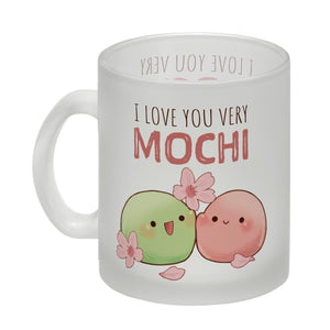 Mochi Paar Kaffeebecher mit Spruch I love you very Mochi