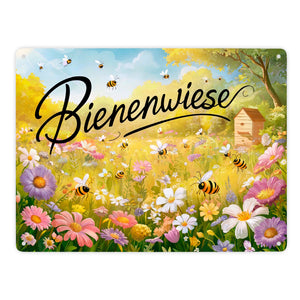 Bienenwiese Metallschild in 15x20 cm