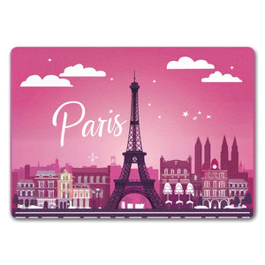 Paris Skyline Fußmatte in 35x50 cm ohne Rand