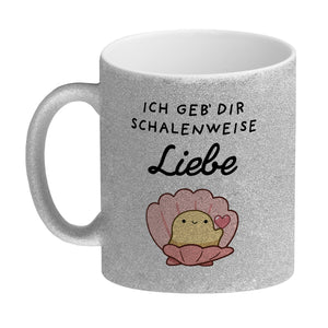 Jelly & Friends Muschel Kaffeebecher mit Spruch Ich geb‘ dir schalenweise Liebe