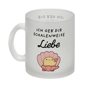 Jelly & Friends Muschel Kaffeebecher mit Spruch Ich geb‘ dir schalenweise Liebe