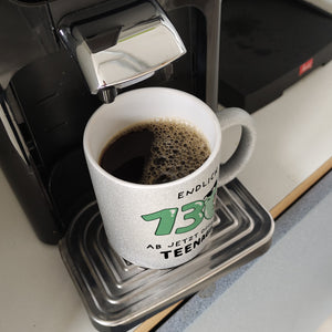 Jelly & Friends Frosch Kaffeebecher mit Spruch Endlich 13 Ab jetzt offiziell Teenager