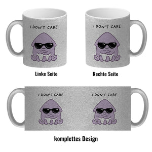 Jelly & Friends Tintenfisch Kaffeebecher mit Spruch I don‘t care