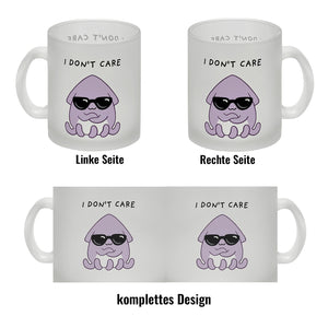 Jelly & Friends Tintenfisch Kaffeebecher mit Spruch I don‘t care