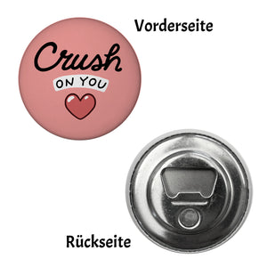 Jelly & Friends Herz Magnet rund mit Spruch Crush on you