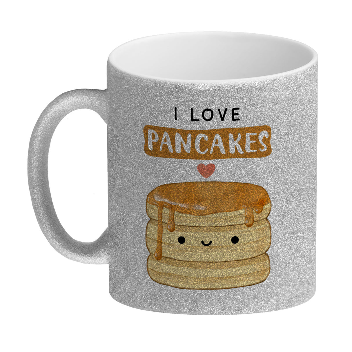 Pancake Kaffeebecher mit Spruch I love pancakes