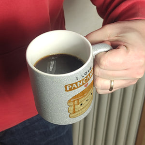 Pancake Kaffeebecher mit Spruch I love pancakes