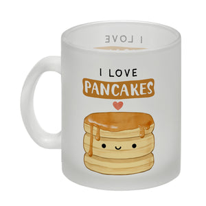 Pancake Kaffeebecher mit Spruch I love pancakes