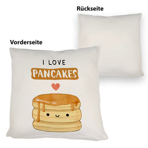 Pancake Kissen mit Spruch I love pancakes