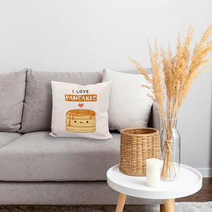 Pancake Kissen mit Spruch I love pancakes