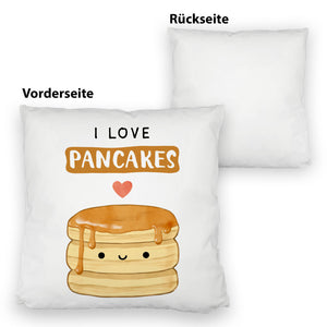 Pancake Kissen mit Spruch I love pancakes