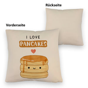 Pancake Kissen mit Spruch I love pancakes