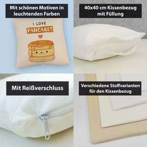 Pancake Kissen mit Spruch I love pancakes