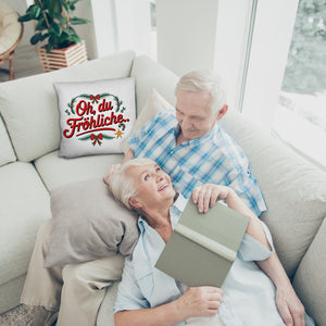 Festliches Kissen - Oh du Fröhliche…