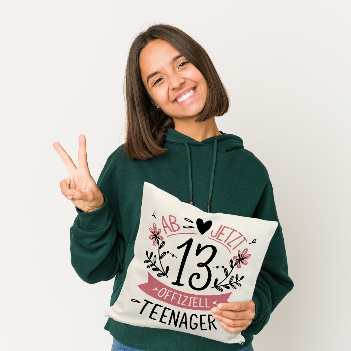 Ab jetzt offiziell Teenager Kissen zum 13. Geburtstag