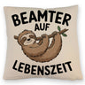 Faultier an Ast - Beamter auf Lebenszeit Kissen