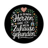 Herz mit Blumen Zuhause im Herzen Magnet