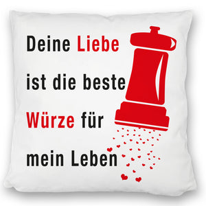 Herz-Kissen mit Spruch für Romantiker