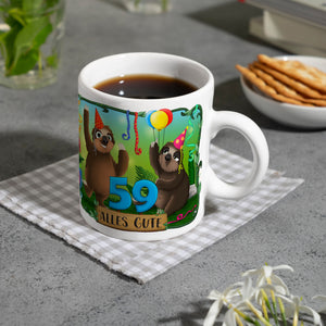 Faultier Kaffeebecher zum 59.Geburtstag